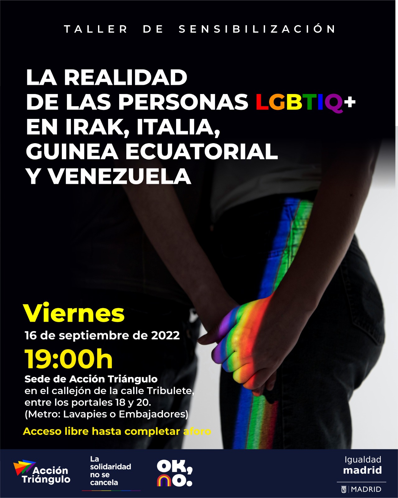 16-09-22 Taller de sensibilización - La realidad de las personas LGBTQIA+ en Irak, Italia, Guinea Ecuatorial y Venezuela
